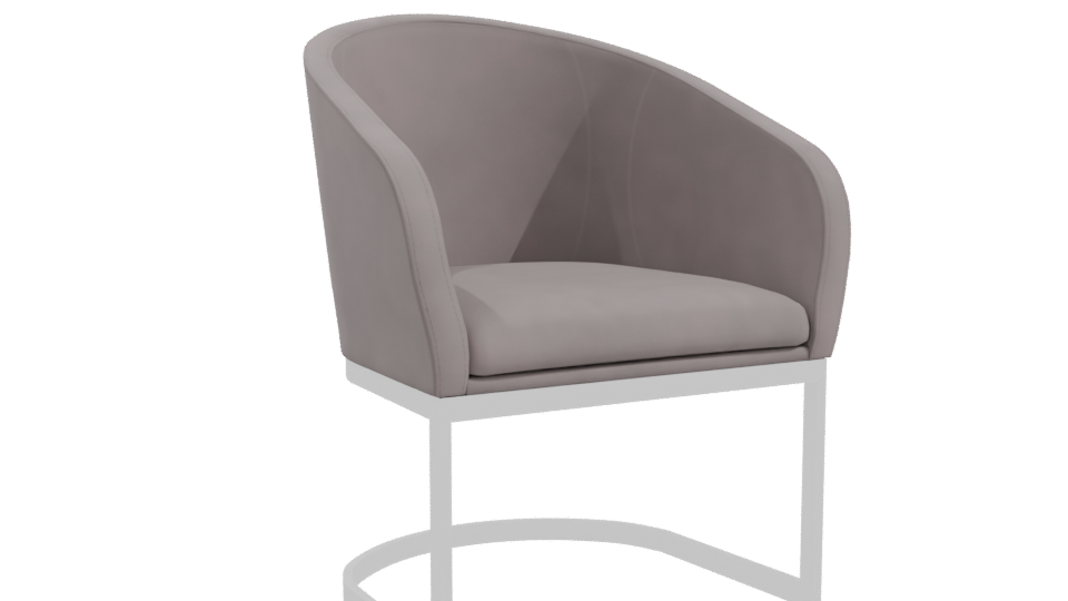 Minimalist Fabric Accent Chair 3D - Professional 3D Model Render 10