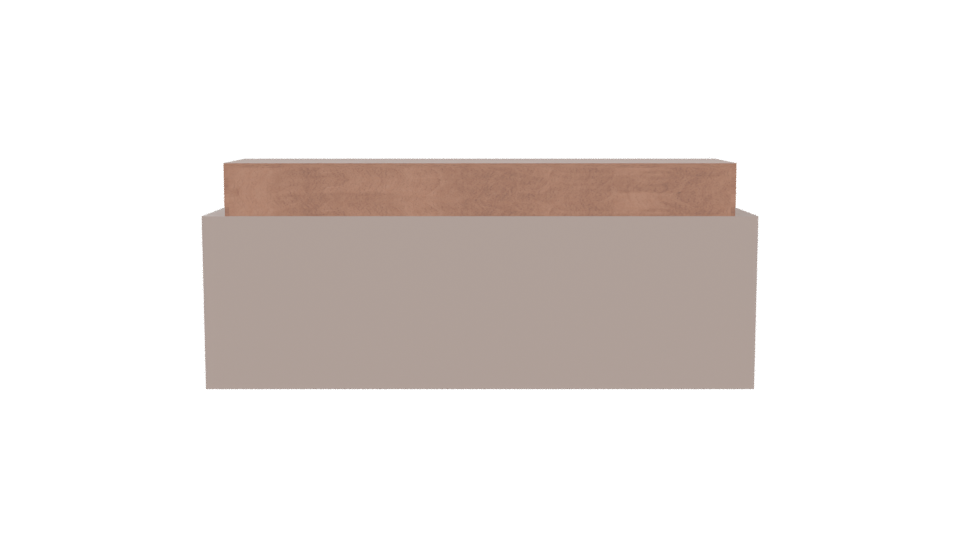 Stylish Wooden Media Console 3D - Professional 3D Model Render 5