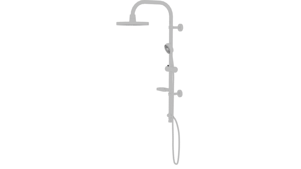 Sleek Modern Shower System 3D - Professional 3D Model Render 13