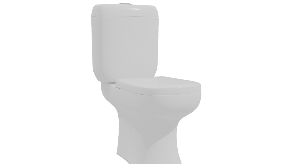 Standard Toilet 3D Model - Professional 3D Model Render 10