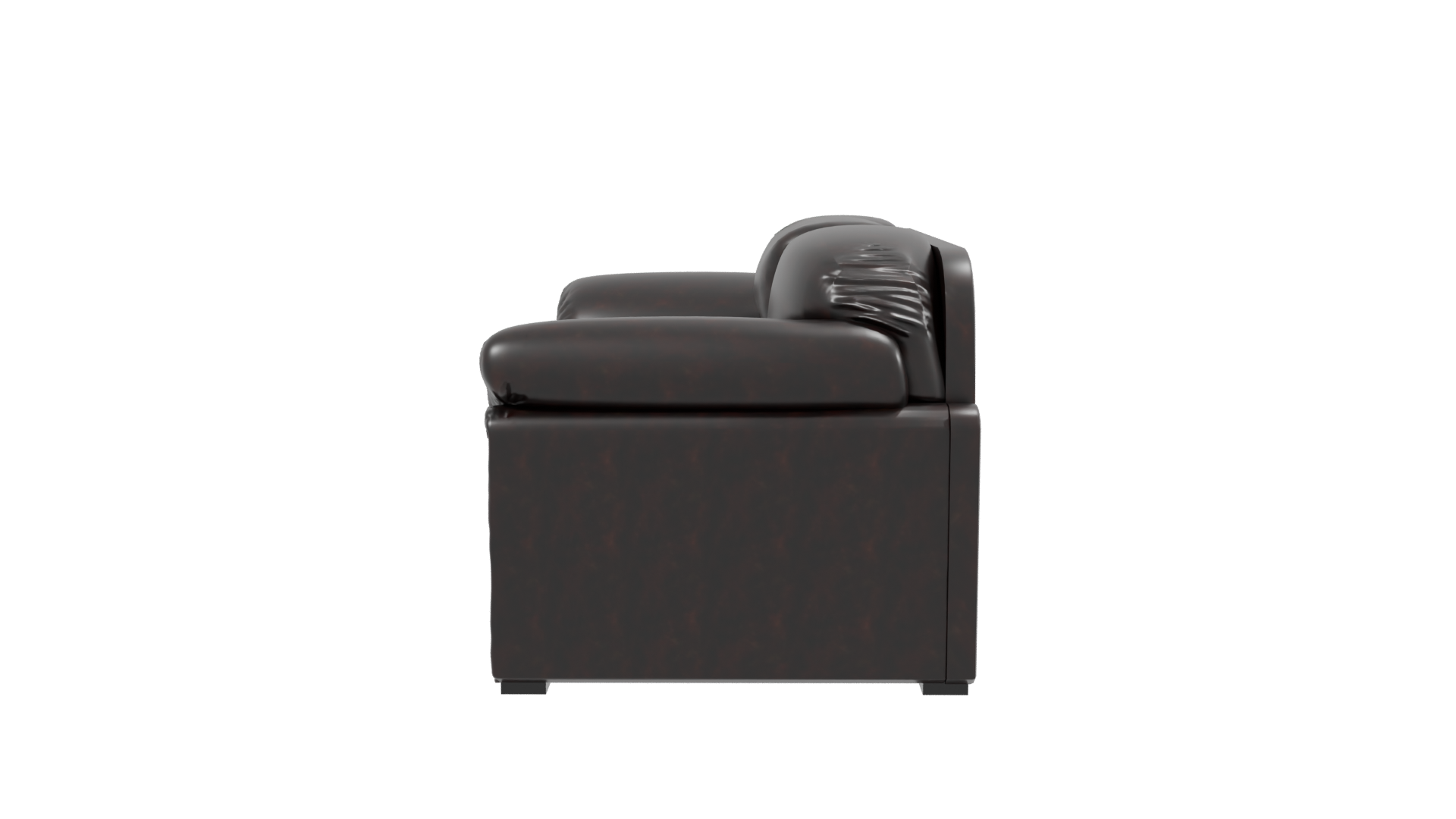 Luxurious Leather Sofa 3D Model - Professional 3D Model Render 2