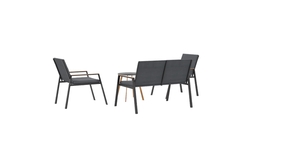 Modern Patio Furniture Set 3D - Professional 3D Model Render 4