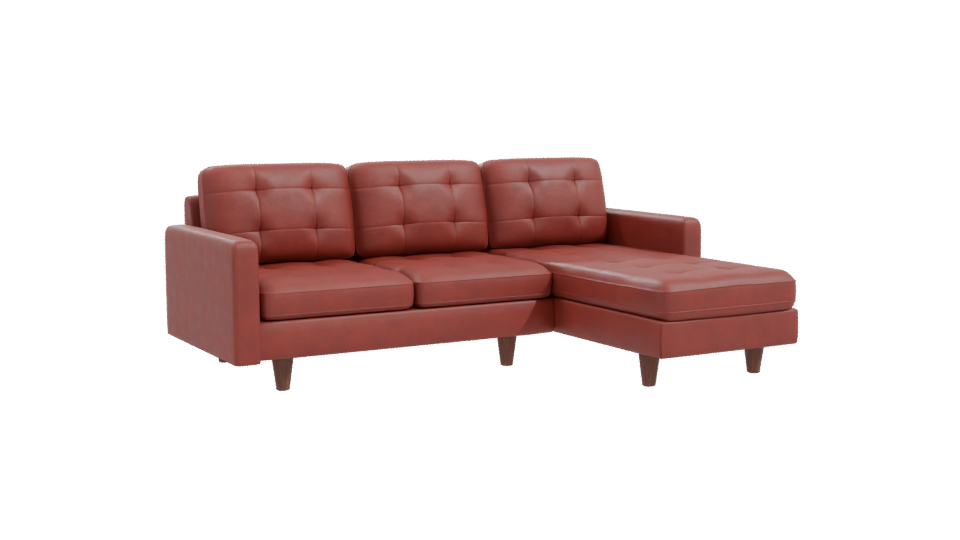 Sofa Chaiselong Left Napoles 3D - Professional 3D Model Render 10