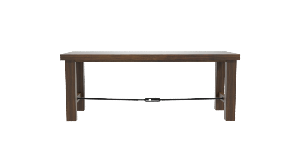 Stylish Wooden Dining Table 3D - Professional 3D Model Render 11