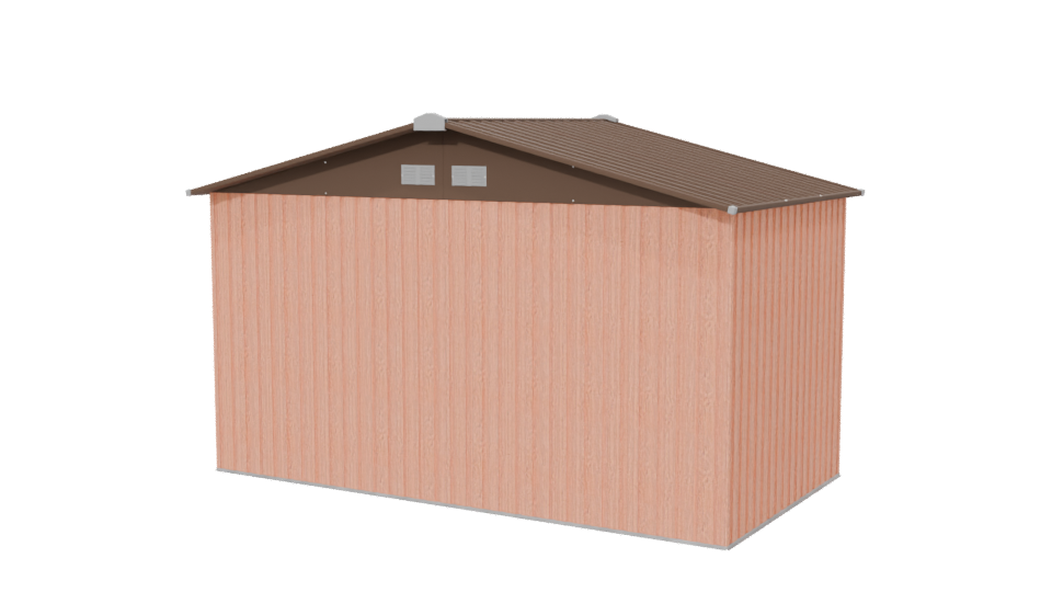 Wooden Garden Shed Model 3D - Professional 3D Model Render 6
