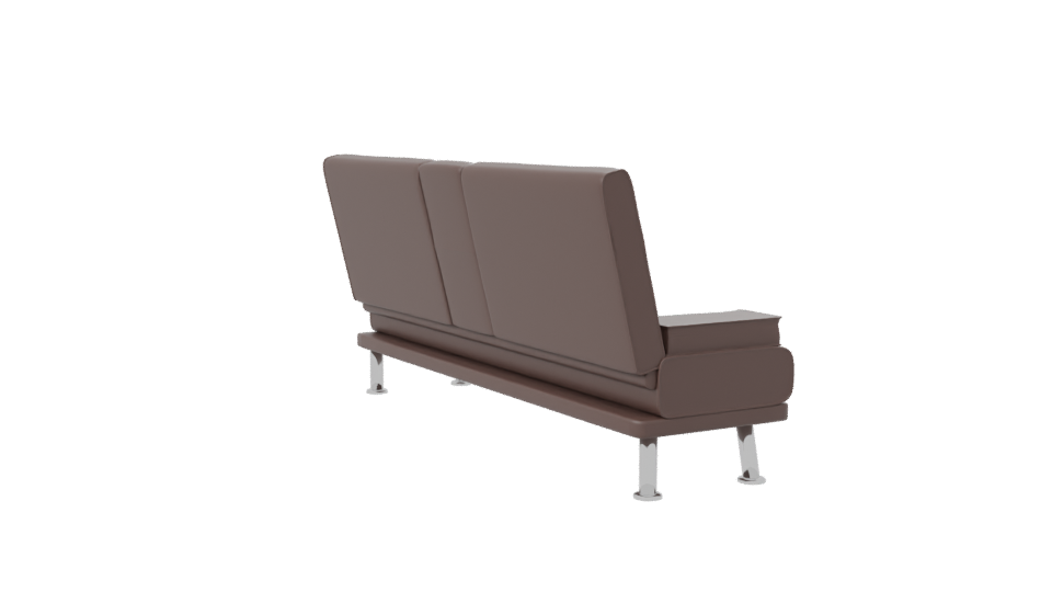 Stylish Brown Sofa Model 3D - Professional 3D Model Render 7