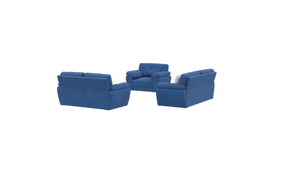 SALA 321 Azul Sofa Set 3D - Professional 3D Model Render 3