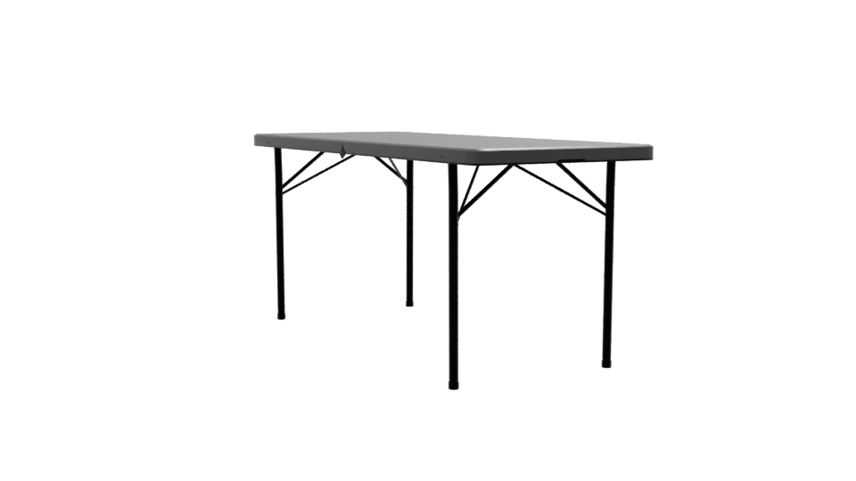 Elegant Minimalist Folding Dining Table 3D Model - Professional 3D Model Render 7