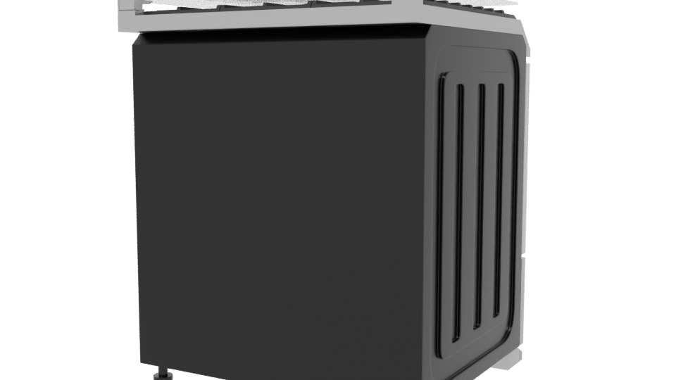 Sleek Modern Gas Range 3D - Professional 3D Model Render 6