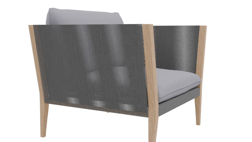 Stylish Modern Accent Chair 3D - Professional 3D Model Render 9