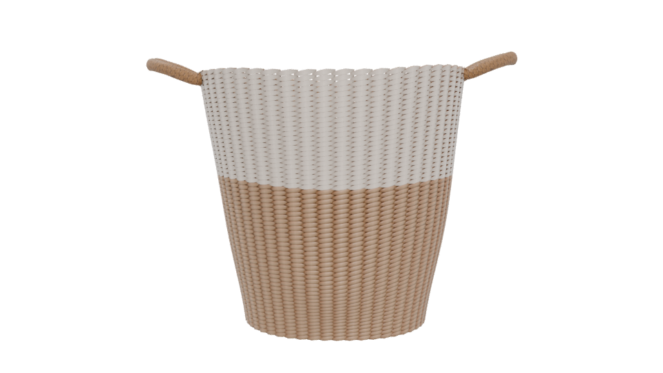Stylish Woven Storage Basket 3D Model - Professional 3D Model Render 5
