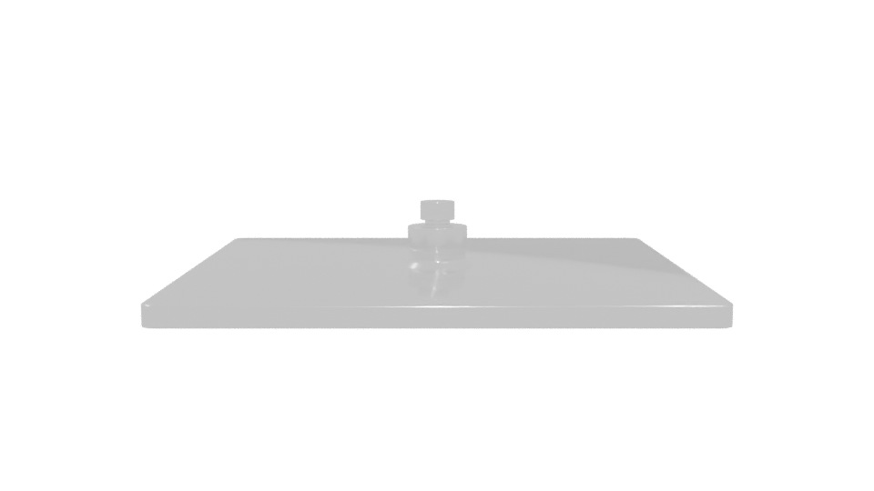 Sleek Metal Base Plate 3D Model - Professional 3D Model Render 5