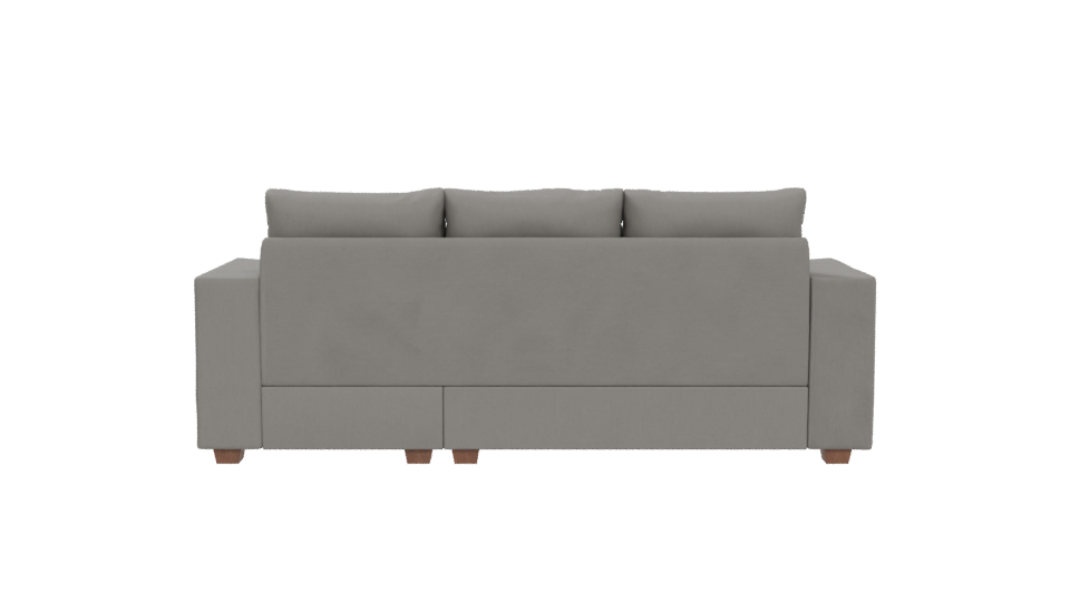 Modern Grey Sectional Sofa 3D - Professional 3D Model Render 5