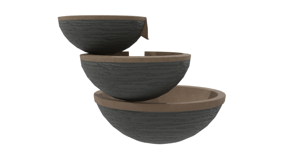 Stylish Tiered Fountain Model - Professional 3D Model Render 8