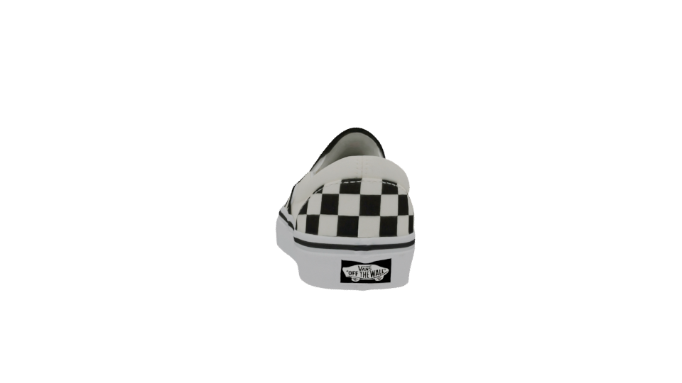 Stylish Slip-On Checkerboard Sneakers 3D Model - Professional 3D Model Render 8