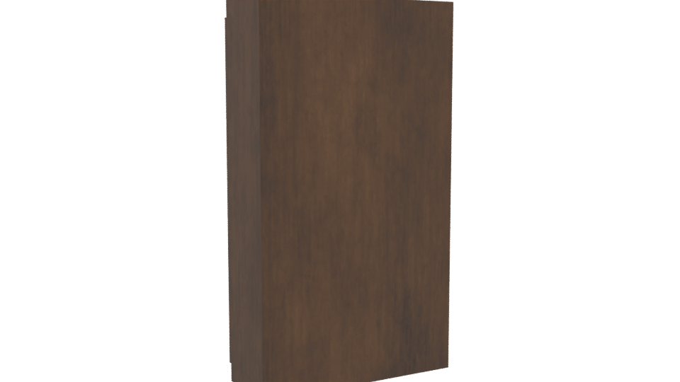 Stylish Wooden Wardrobe Model - Professional 3D Model Render 4