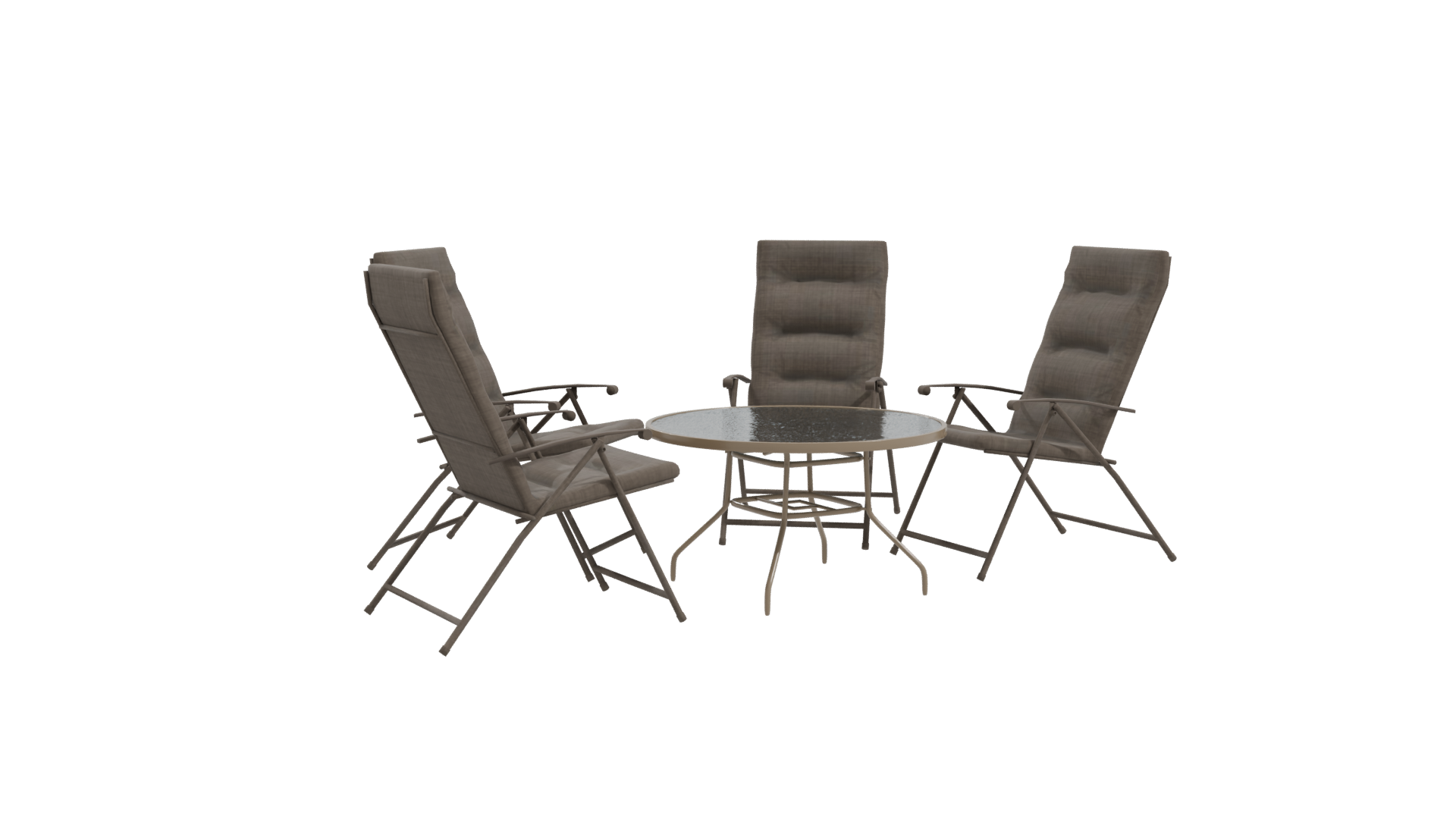 Stylish Outdoor Dining Set 3D Model - Professional 3D Model Render 10