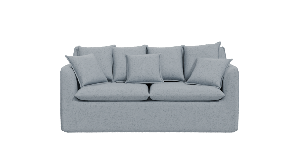 Stylish Modern Sofa with Cushions 3D Model - Professional 3D Model Render 11