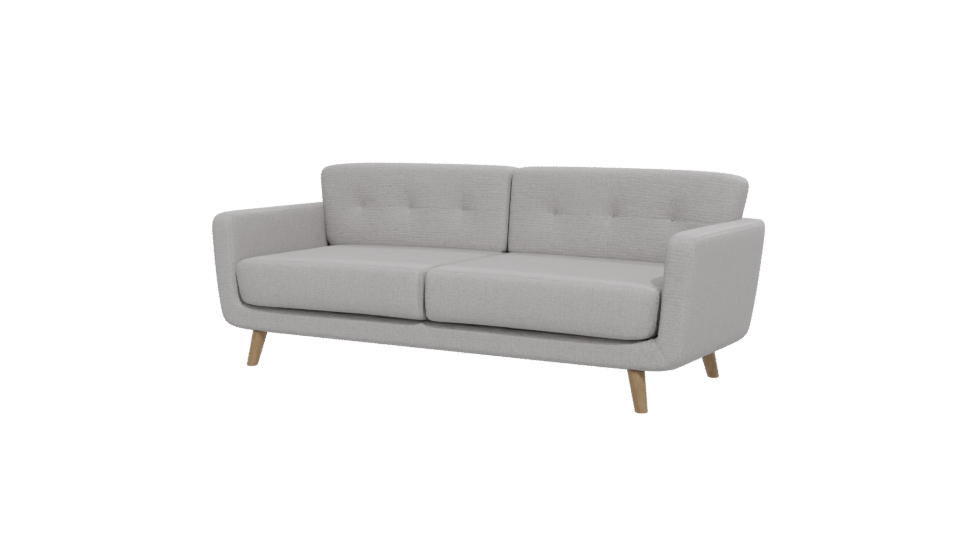 Contemporary Grey Sofa 3D Model - Professional 3D Model Render 12