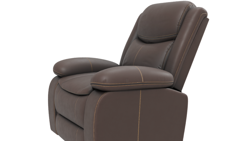 Reclining Armchair with Ottoman 3D - Professional 3D Model Render 13