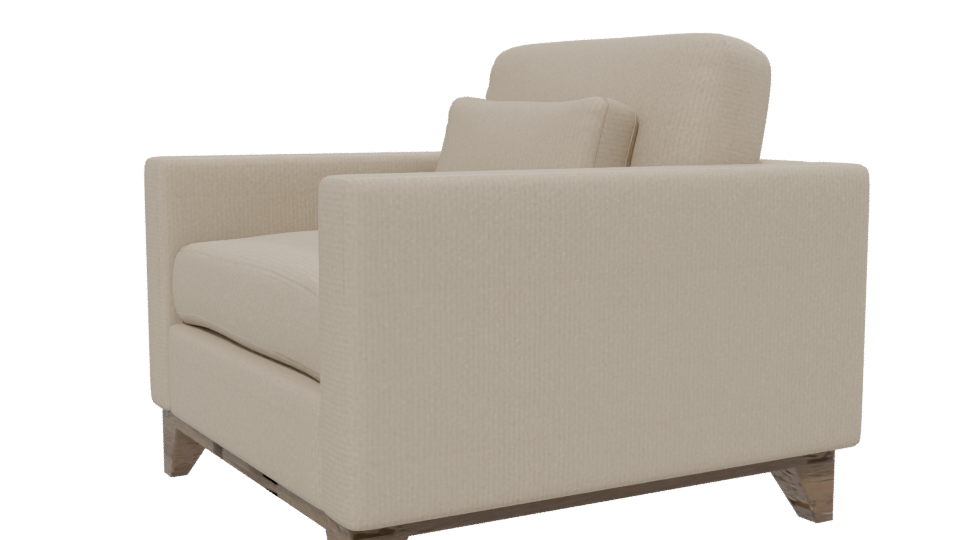 Stylish Modern Armchair 3D - Professional 3D Model Render 13