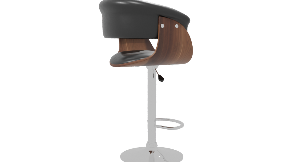 Modern Adjustable Bar Stool 3D - Professional 3D Model Render 7