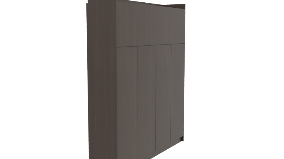 Elegant Mahogany Closet 3D Model - Professional 3D Model Render 3