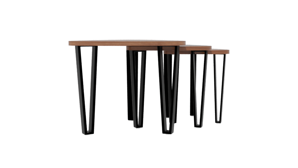 Stylish Modern Wooden Table 3D - Professional 3D Model Render 13