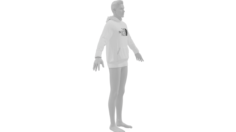 Stylish Hoodie 3D Model - Professional 3D Model Render 9