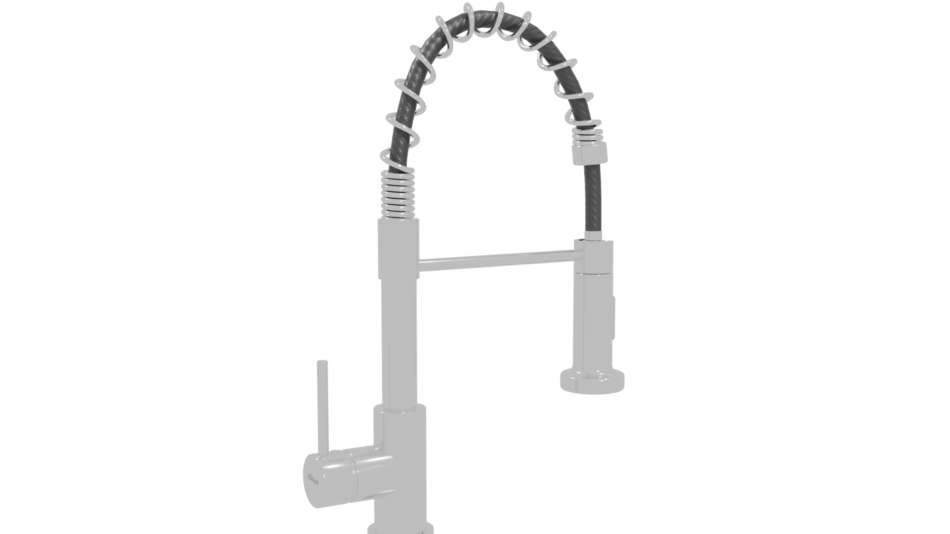 Stylish Modern Kitchen Faucet Model - Professional 3D Model Render 4