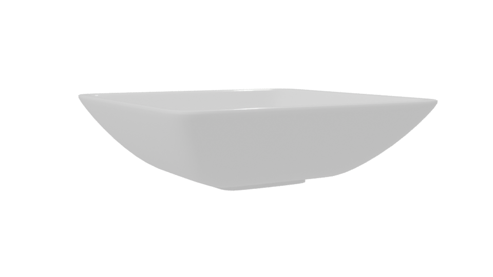 Sleek Ceramic Serving Bowl 3D - Professional 3D Model Render 7