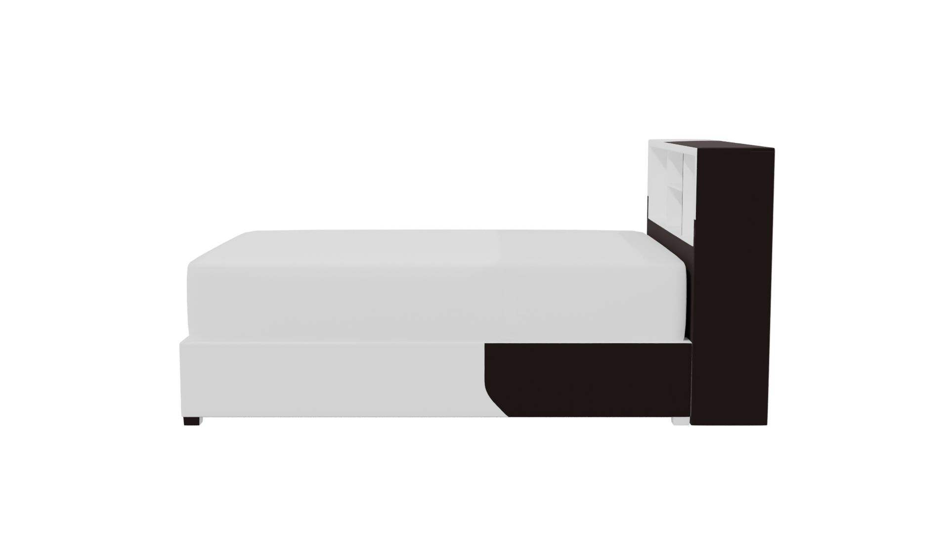 Stylish Modern Bed Model 3D - Professional 3D Model Render 2