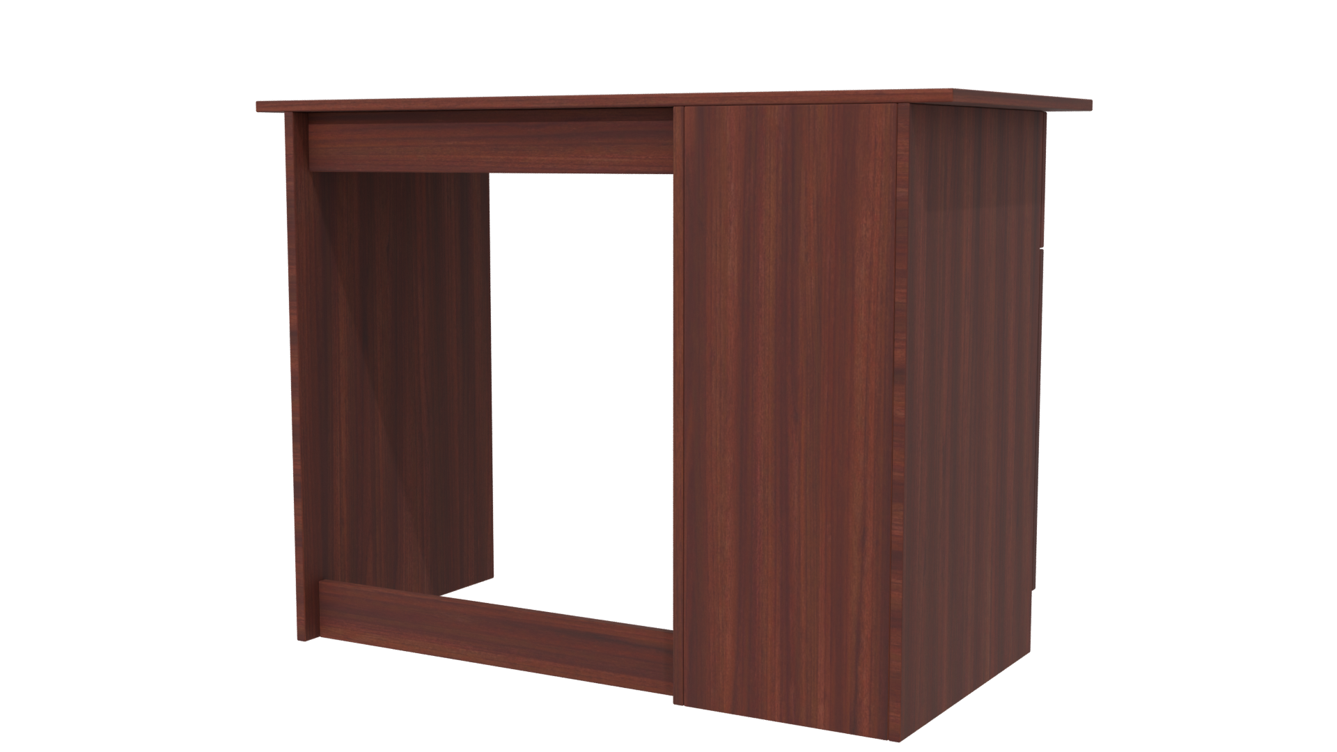 Modern Wooden Office Desk 3D - Professional 3D Model Render 15