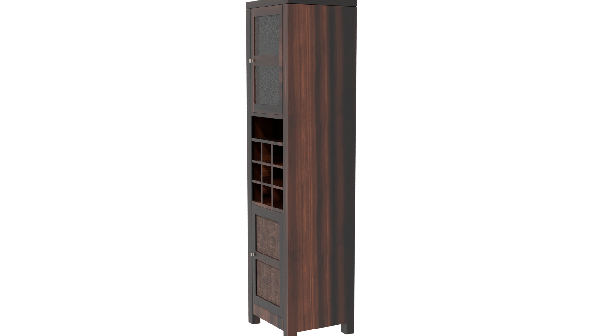 Stylish Wooden Display Cabinet 3D - Professional 3D Model Render 13