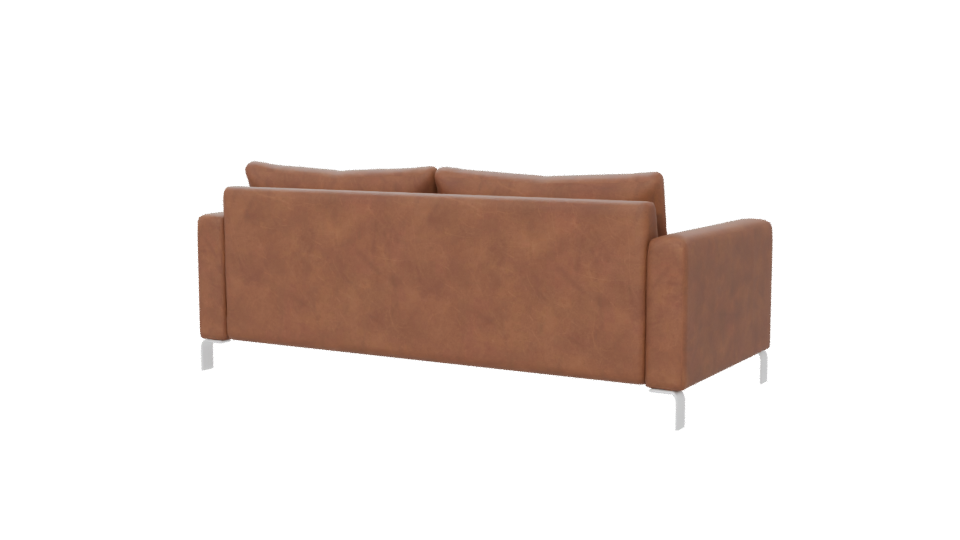 Contemporary Leather Sofa Model - Professional 3D Model Render 6