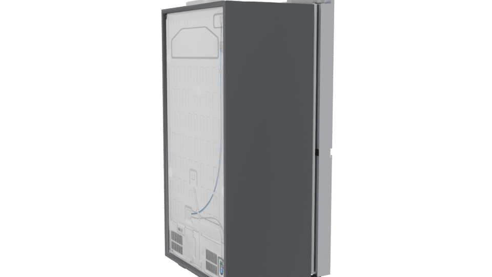 Sleek Smart Refrigerator 3D Model - Professional 3D Model Render 7