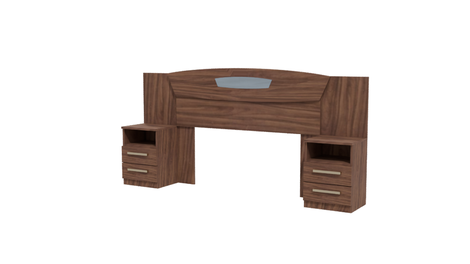 Contemporary Wooden Desk Model - Professional 3D Model Render 12