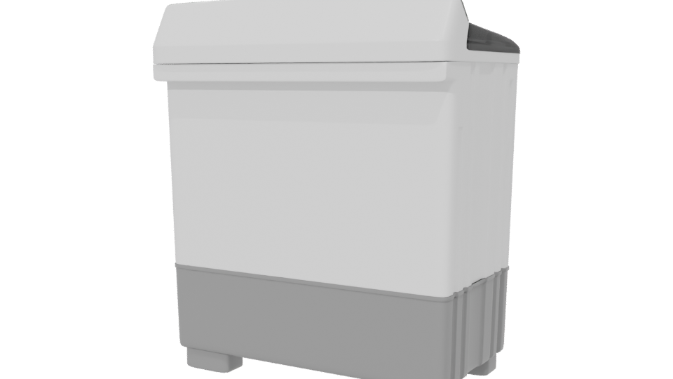 Stylish Top-Load Washing Machine Model - Professional 3D Model Render 6