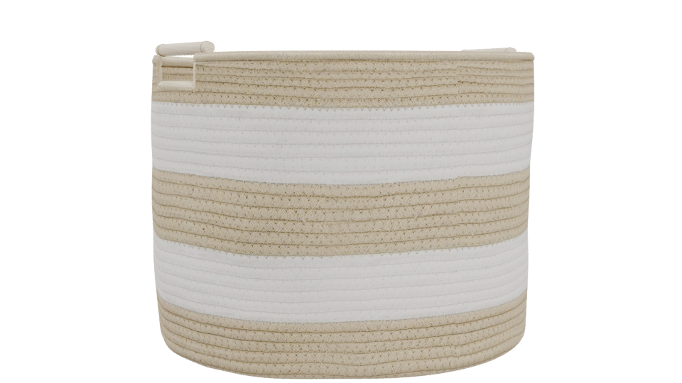 Stylish Woven Storage Basket 3D Model - Professional 3D Model Render 4