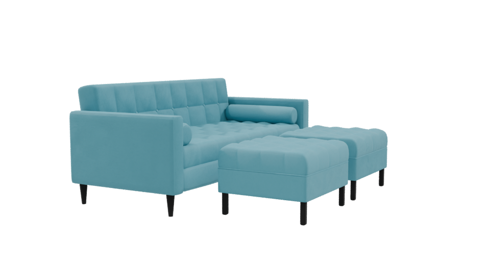 Stylish Modern Sectional Sofa 3D - Professional 3D Model Render 9