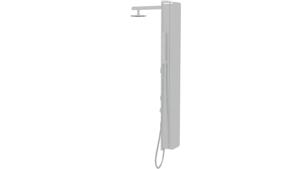 Sleek Shower Panel 3D Model - Professional 3D Model Render 3