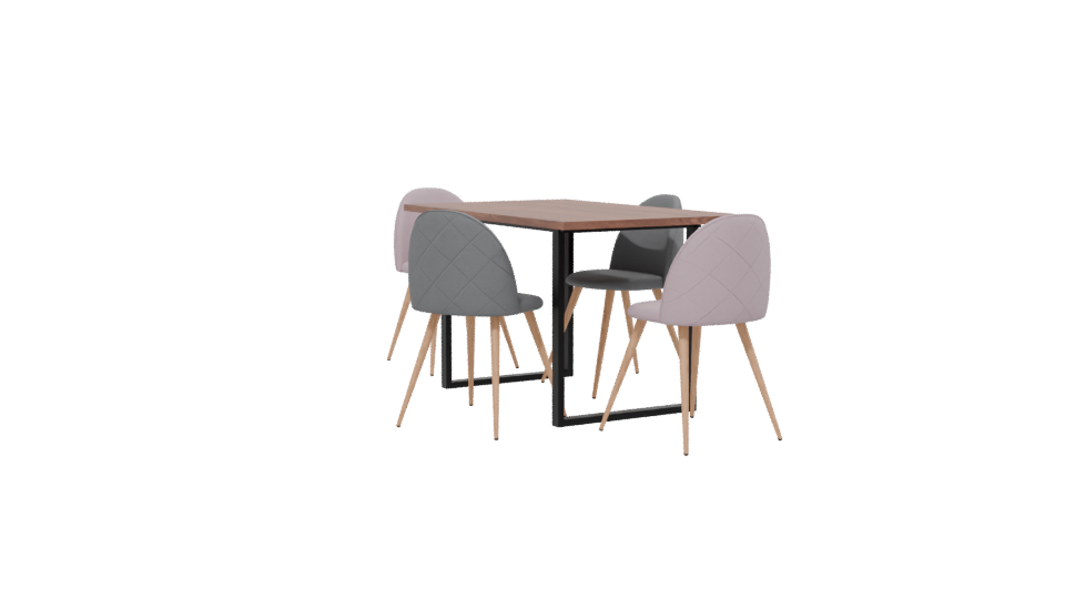 Stylish Dining Table Set 3D - Professional 3D Model Render 13