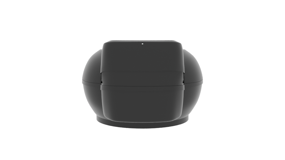 Stylish Black Air Fryer 3D Model - Professional 3D Model Render 5