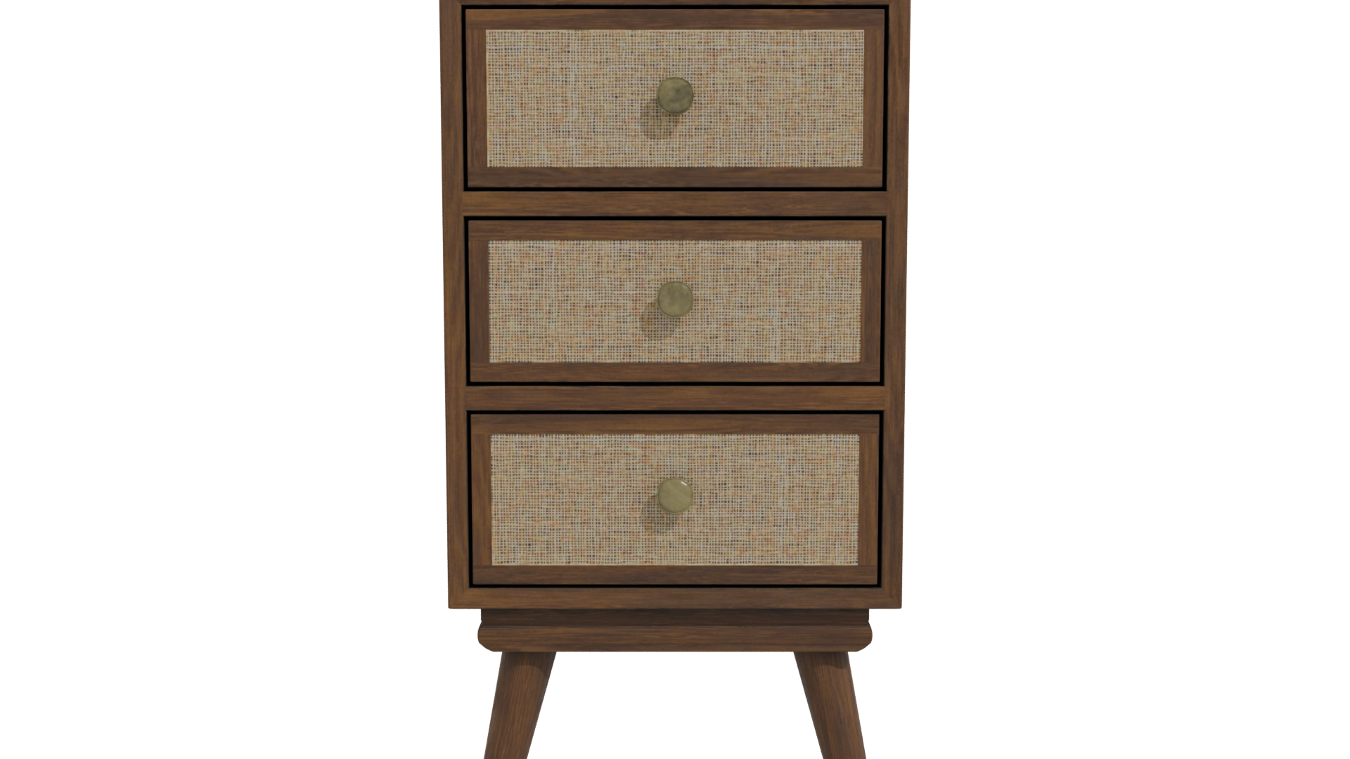 Stylish Wooden Storage Cabinet 3D - Professional 3D Model Render 11