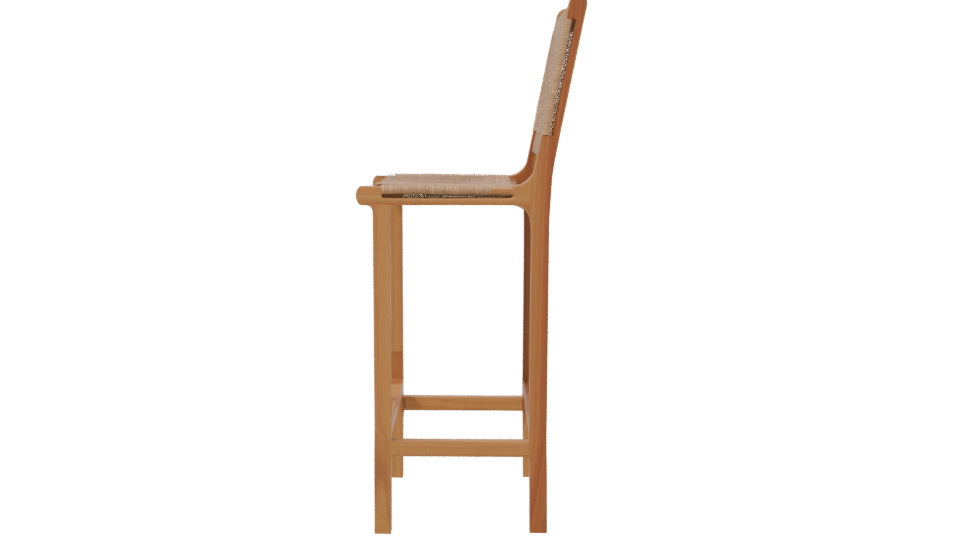 Stylish Bar Stool 3D Model - Professional 3D Model Render 2