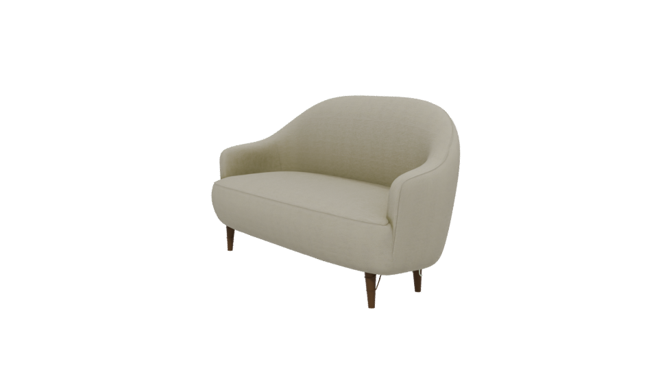 Stylish Mid-Century Sofa Model - Professional 3D Model Render 13