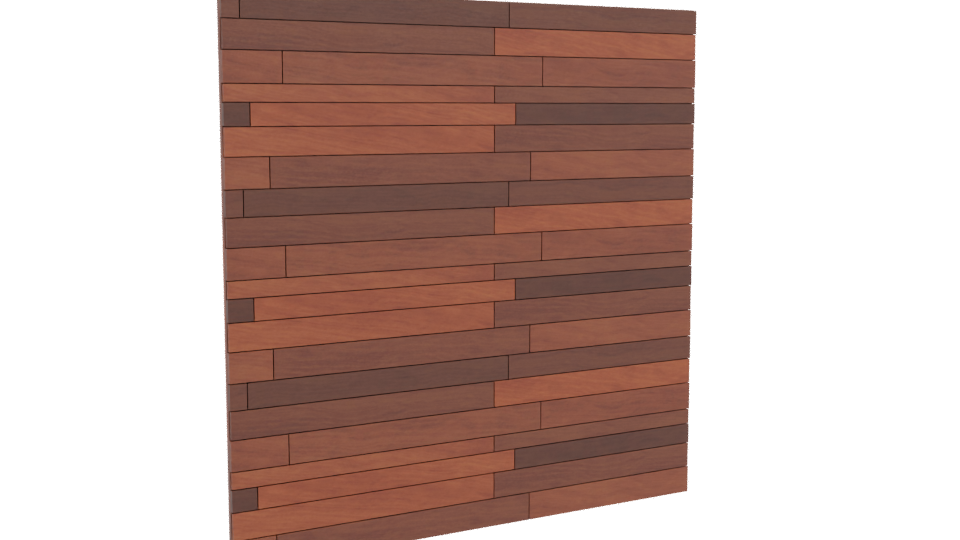 Stylish Wooden Wall Panel 3D - Professional 3D Model Render 10