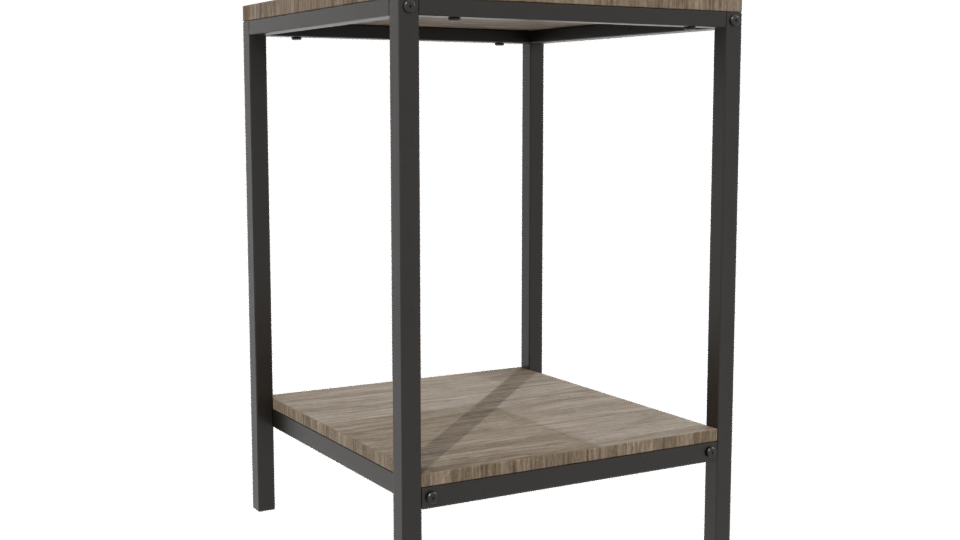 Minimalist Wooden Shelf Model - Professional 3D Model Render 13