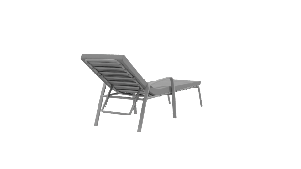 Stylish Outdoor Lounge Chair 3D - Professional 3D Model Render 9