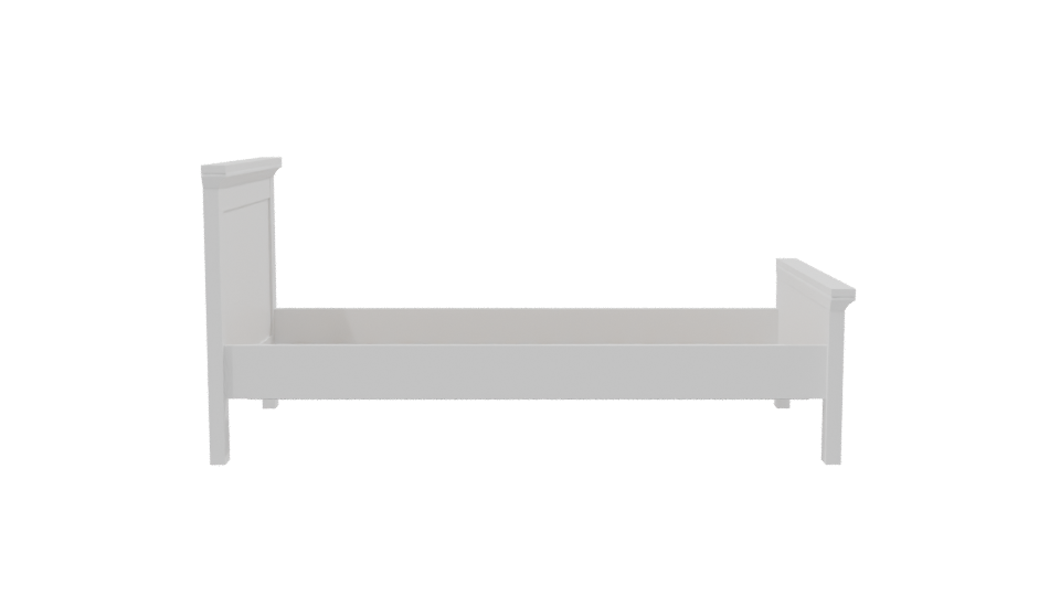 Elegant Bedroom Bed 3D Model - Professional 3D Model Render 8